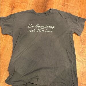Graphic Tee "Do Everything with Kindness" - Charcoal